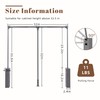 Nisorpa Pull Down Closet Rod for Hanging Clothes, 35-47 Inch