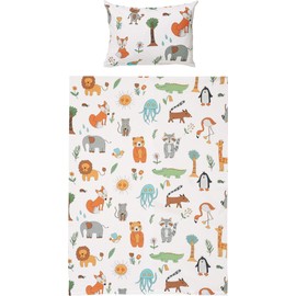 Erwin Müller Children's Bed Linen Seersucker Colourful Size 100 x 135 cm (40 x 60 cm)