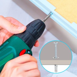 Pack of 50 Plasterboard Dowels, Self-Drilling Plasterboard Dowels, Metal Cavity Dowels, Dowels with Screws, for Fixing in Stone, Brick, Concrete, Plasterboard Uvm