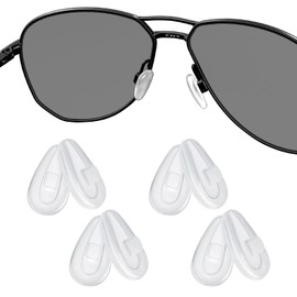 4 Pairs Replacement Nosepieces Nose Pads for Oakley Contrail OO4147 | Lizard OX5113 OX5120 | Gasser OX5087 | Limit Switch OX5119 OX5121 Sunglass - Soft Base
