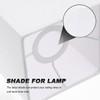 CALLARON White Square Lampshade E27 Fabric Lamp Shade Accessories 7.8