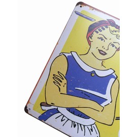 ERLOOD Today's Menu Take It or Leave It Retro Vintage Kitchen Signs Wall Decor Metal Tin Sign 12X 8