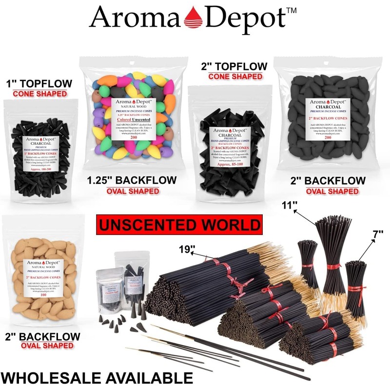 2" Egyptian Musk Backflow Charcoal Incense Cones (10 Pack) –