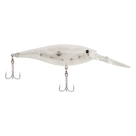 Berkley Flicker Shad Fishing Lure, Clear, 3/16 oz, 2in | 5cm Crankbaits, Size, Profile and Dive Depth Imitates Real Shad, Equipped with Fusion19 Hook