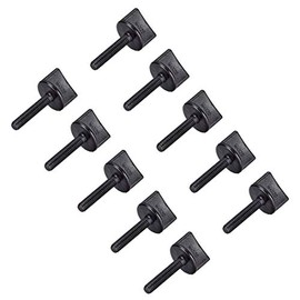 sourcing map M4 x 20 mm Thumb Screw Bolts Nylon Plastic Screw Metric Thread Pack of 10