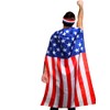 LKQBBSZ 4th of July American Flag Cape for Adult with