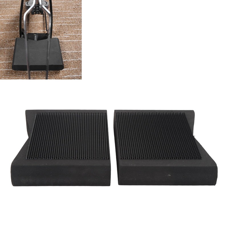 2 Stück Rutschfester Bassdrum-Pedalblock für sichere Befestigung beim Spielen, Drum