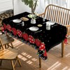 Horaldaily Back to School Black Tablecloth 60×84 Inch Rectangular, First