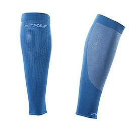 2XU Performance Run Compression Calf Sleeves, Unisex - Erwachsene, Vibrant Blue/Vibrant Blue, XL