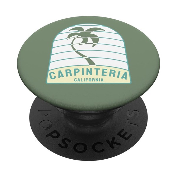 I Love Carpinteria Beach California Palm Tree CA Vacation PopSockets