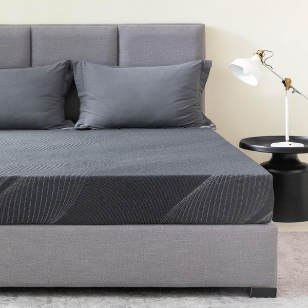 Dyonery Twin Mattress 8 Inch Charcoal Memory Foam Mattress in