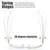 The Fresh Minimalist Small Rectangular Sunglasses Clear Eyewear Spring Hinge