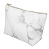 3Pcs Women Cosmetic Bag Marble Print Makeup Case Storage Handbag