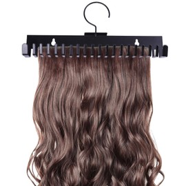 GLOBLELAND Hair Extension Holder for Styling Hair Extension Display for Wigs Lightweight Hook Hanger 360° Rotating Hook Multi-Layer Wig Organization for Washing Drying