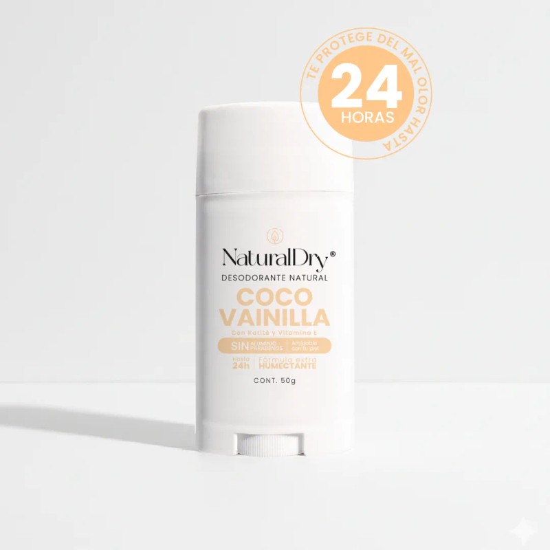 Desodorante barra Naturaldry Original coco & vainilla 50 g