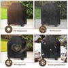 Outdoor Fireplace Cover,Heavy Duty 600D Waterproof Square Chimineas Fireplace Covers,Cover