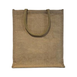 Hessian Tote Bags - Plain Tote Shopping Bags for Gifts, Drawstring Gift Bags, Christmas Tote Bags, Eco-Friendly Fabric Bags, Tote Bags for Shopping (Large - H38cm X W35cm X D14cm - 1 Pack)