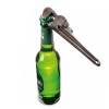 Cast Iron Pipe Wrench Bottle Opener – Rustic Bar Tool,