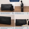 VON HEESEN Cosmetic Bag Toiletry Bag, Black carbon, medium /
