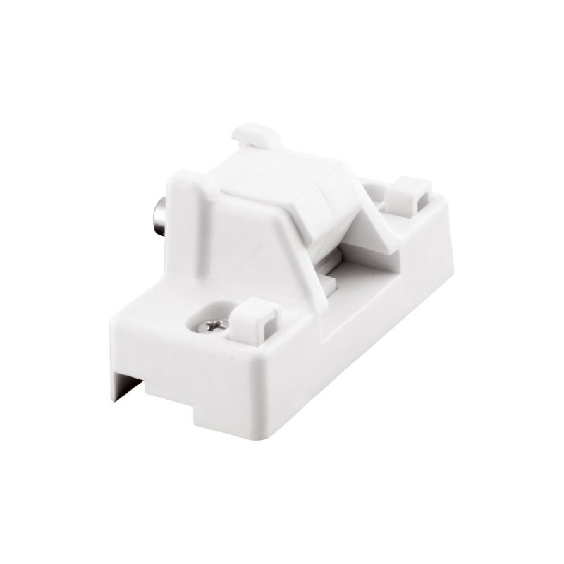 Prime-Line U 9865 Sliding Door Lock with Bushing, White Finish