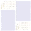 DY.2ten Transparent Folder Dividers A5 6 Holes 14 Sheets /