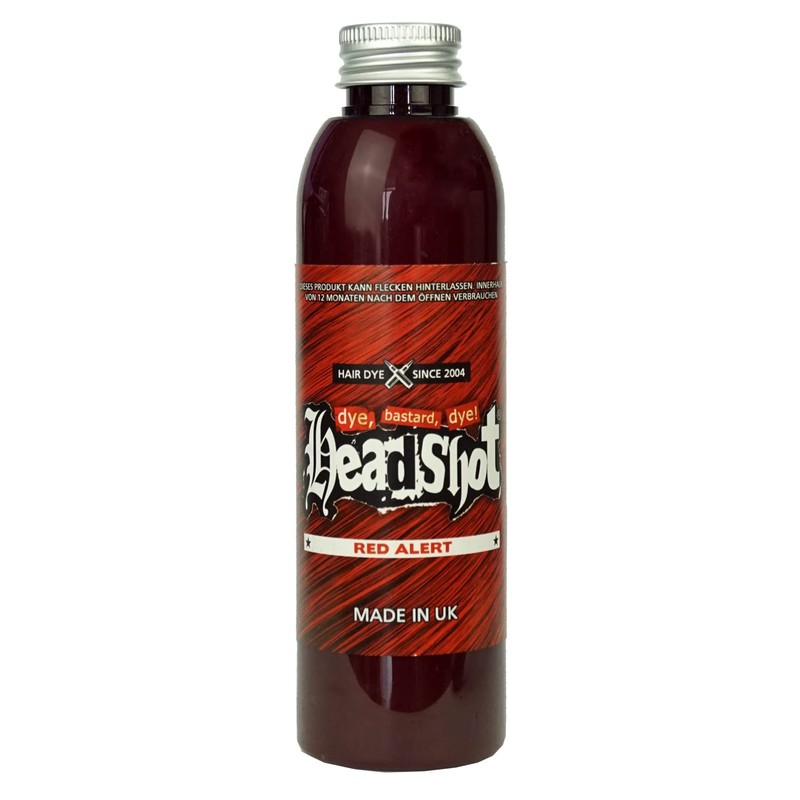 Headshot Red Alert red hair dye, semi-permanent hair tint, 150