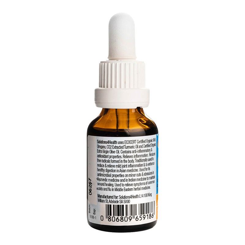Solutions 4 Health Oil of Wild Oregano & Turmeric Oil,