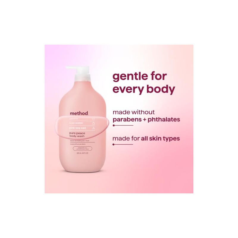 Method Body Wash, Pure Peace, Paraben and Phthalate Free, 28