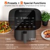 Air Fryer 4QT with Upper View Window, 8 Presets Digital