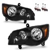 Vizotae Headlights for 2011-2020 Dodge Grand Caravan, for 2008-2016 Chrysler