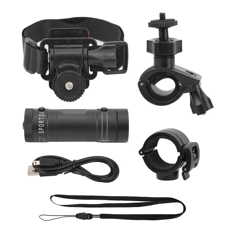 1080P FULL HD Motorcycle Video Recorder Mountain Cycling Helmet Mount