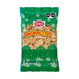 Galletas Donde Animalitos, 1 kg | Galleta Crujiente Sabor Vainilla, Bolsa Familiar, Hecha en Mexico