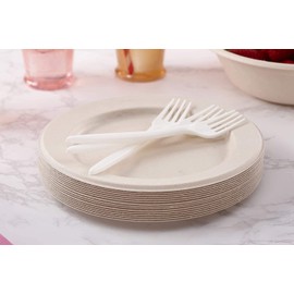 Mozaik Eco-Friendly Plant-Based Compostable Cutlery Set, 160 pieces