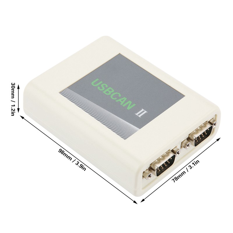 USBCAN II Industrial Grade High Speed Dual Channel Debugger Support