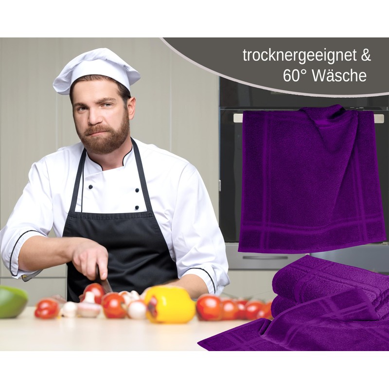 Lashuma High Quality Tea Towels, London Drying Towel Set, 50