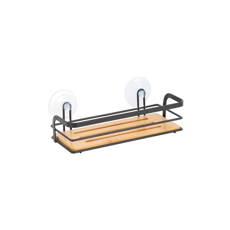 MSV Shower Shelf Shower Basket Bathroom No Drilling with Suction