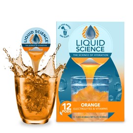 Liquid Science Orange by Java House - Single Serve Hydration Pods - Peel and Pour - Bright Citrus Hydration - Pack of 12