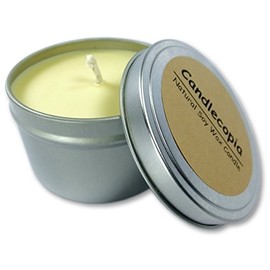 Candlecopia Nag Champa Strongly Scented Hand Poured Vegan Travel Tin Candle, 8 Ounce Tin (Egyptian Amber)