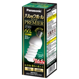 Panasonic EFD15EN10E17H2 Pallook Ball Premier Bulb 60W Equivalent Base Diameter 0.7 inch (17 mm) Natural Color