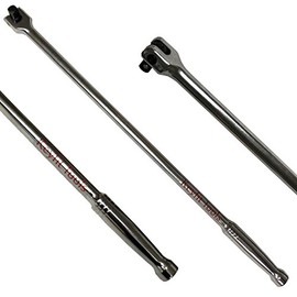 Keyfit Tools Breaker Bar 1/2 Inch Drive 24" Long Premium Extra Heavy Duty Chrome Vanadium Heat Treated And Tempered For Maximum Strength. Cheater Bar Torque Wrench Extension