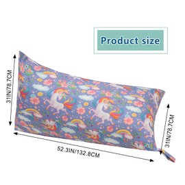 SANFERGE Cuddly Toy Storage Bean Bag Cover - 132 x 79 cm Extra Large YKK Zipper for Plush Toys Blankets Towels - Cover Only (No Filling)