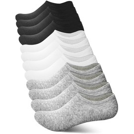 No Show Socks Womens Mens Ladies Ankle Short Athletic Workout Gym Running Clothes Thick Low Cut Invisible Boat Liner Black White Thin Cotton Footies Socks Non Slip Size 7 9 13 Flat Socks Hosiery Bulk