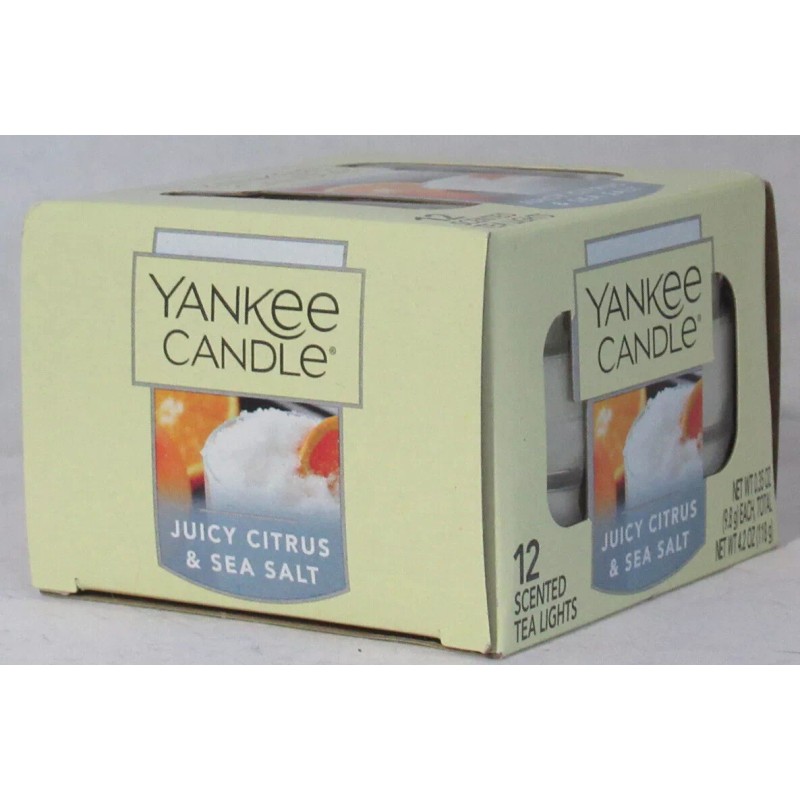 Yankee Candle 12 Scented Tea Light T/L Box Candles JUICY