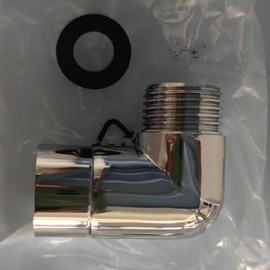 KODASW Adjustable 90 Degree Shower Head Elbow A for Wall Mounted Handheld Showerhead Arm Extension Elbow Connector Copper