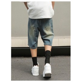 Verdusa Men's Denim Shorts Distressed Ripped Summer Casual Short Jeans Light Wash Small