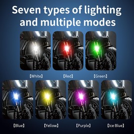 ZCCHESONG Wireless LED Lights for Car with Remote Control,7 Colors Multiple Schemas USB Charge Wireless LED Strobe Lights,Super Brightness Ultra Long Battery Life LED Warning Lights Waterproof