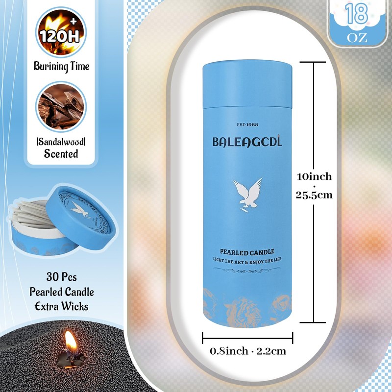 FLAMMUL Ink Aloes Sand Candles Sandalwood Scented Refillable Wax Lasts