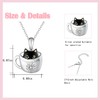 Lovely Black Cat Necklace for Girls,Girls Cup Cat Pendant Necklaces,For