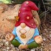 Mood Lab Garden Gnome - Funny Zen Hippie Gnome Figurine