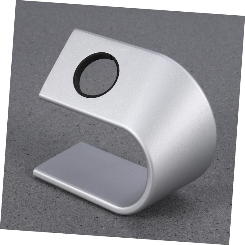 jojofuny U-Shaped Silver Watch Cradle Stand Dock Station Sturdy Holder